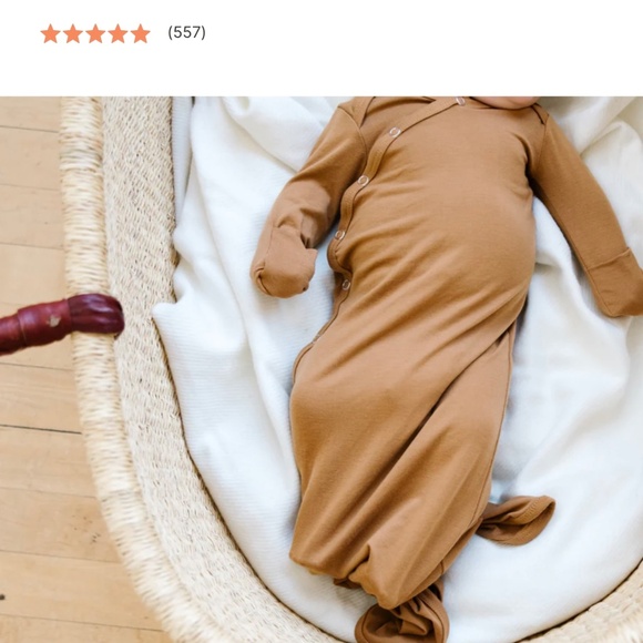 Copper Pearl NB Knotted Gown - Picture 2 of 3